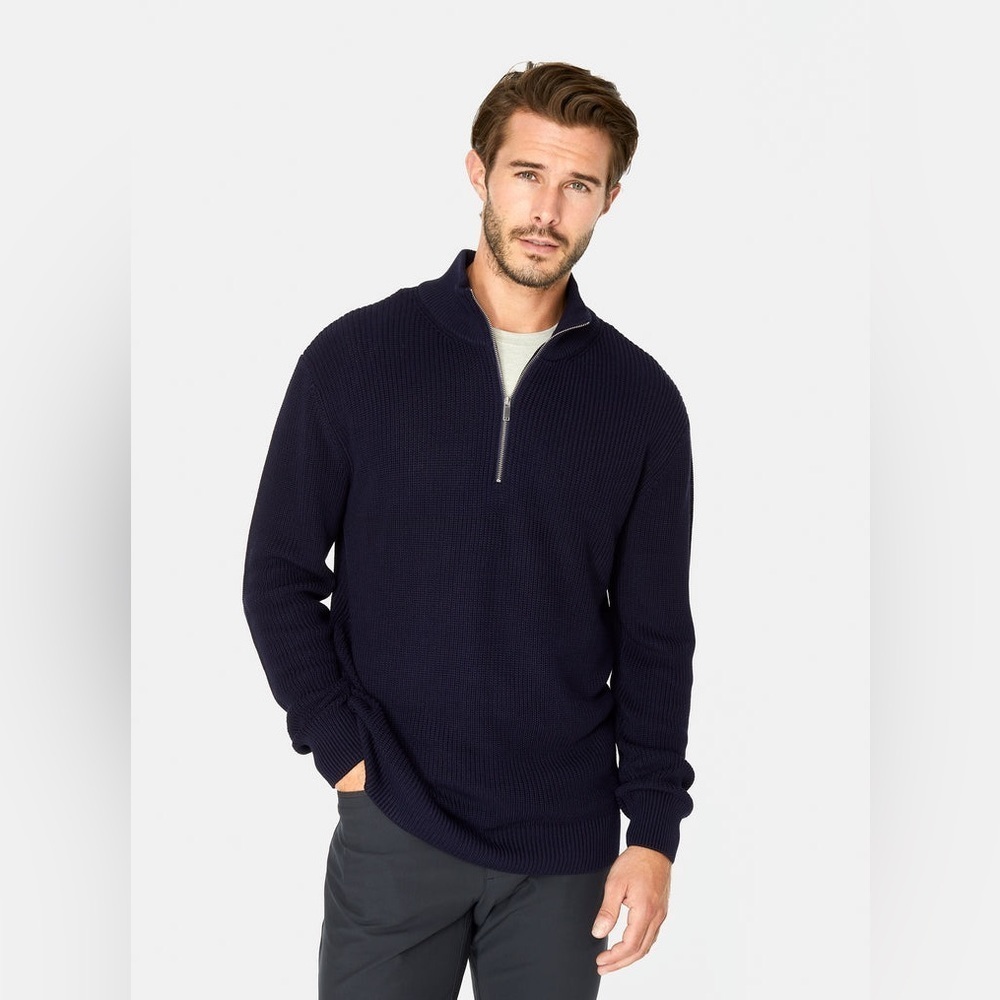 7Diamonds Denali Knit Sweater navy size medium